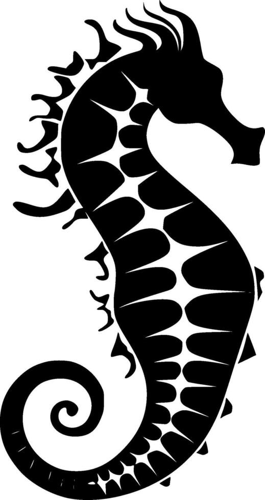 cavalluccio marino - alto qualità logo - illustrazione ideale per maglietta grafico vettore