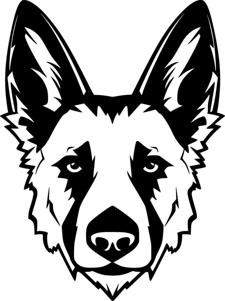 Tedesco pastore - alto qualità logo - illustrazione ideale per maglietta grafico vettore