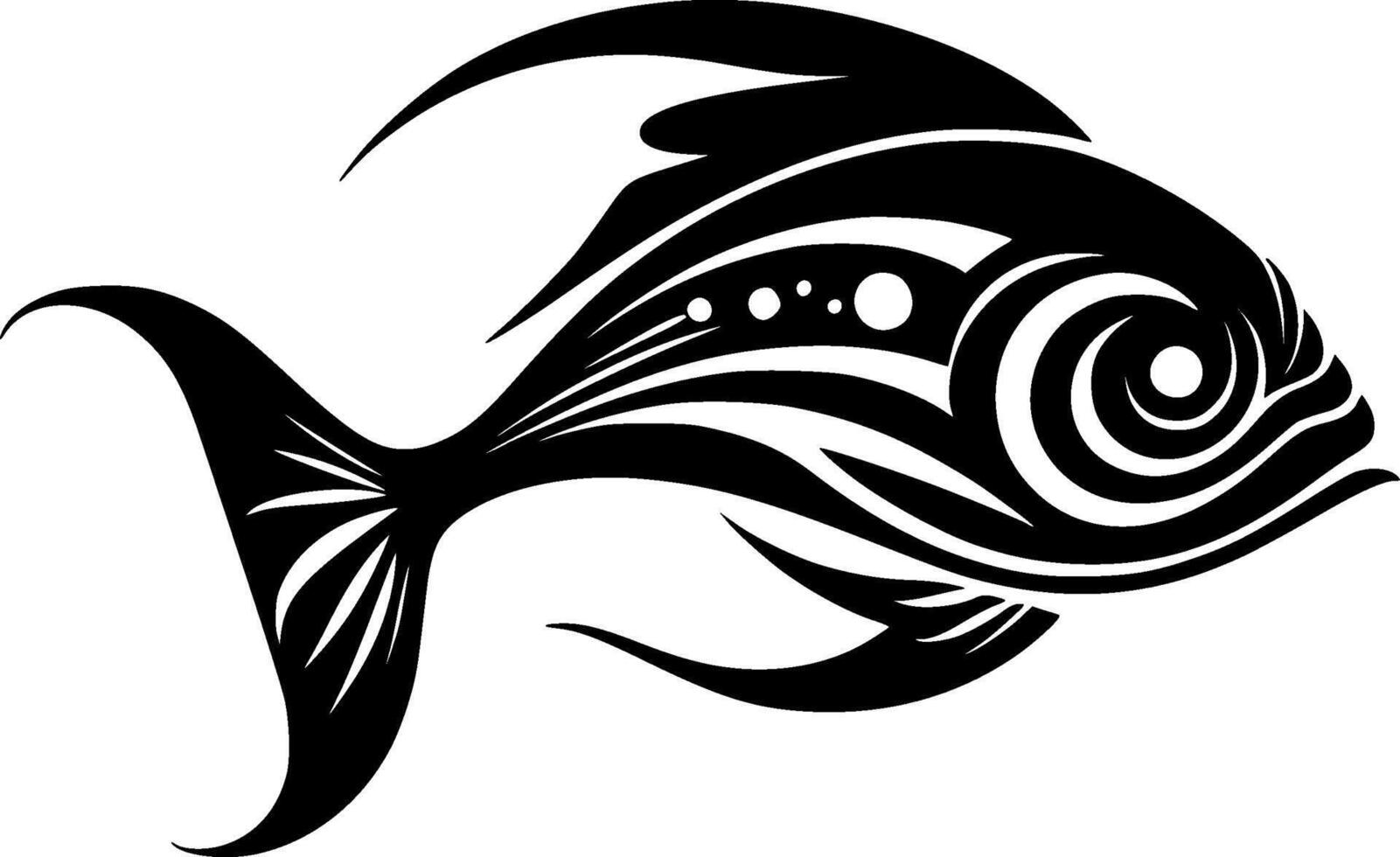 pesce - minimalista e piatto logo - illustrazione vettore