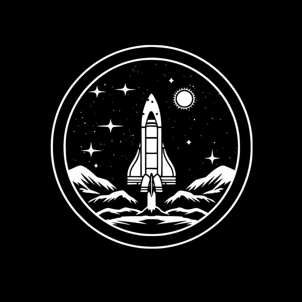 spazio - alto qualità logo - illustrazione ideale per maglietta grafico vettore