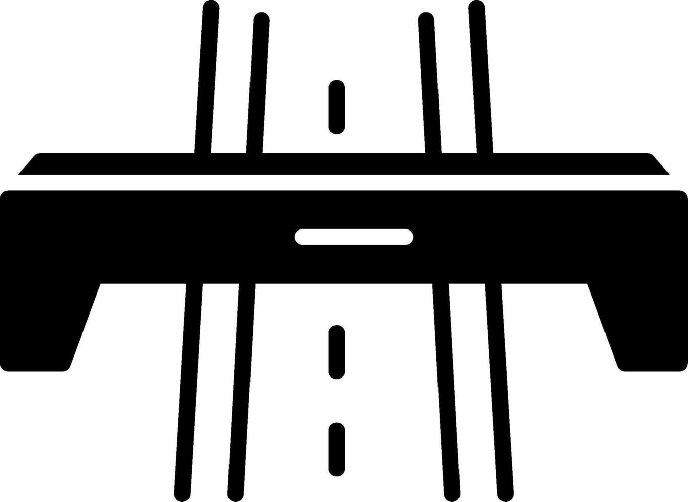 autostrada glifo icona vettore