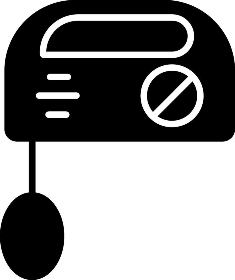 icona del glifo del mixer vettore
