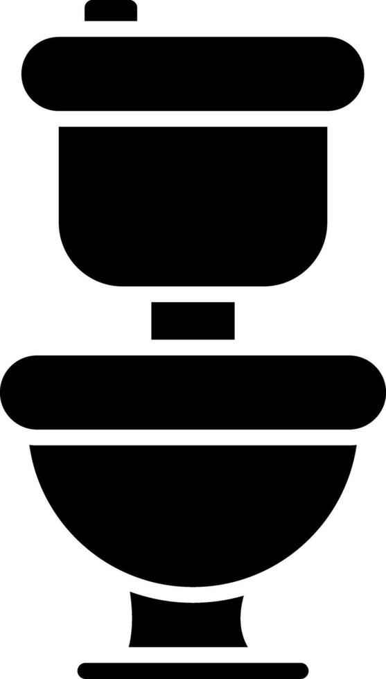 icona del glifo della toilette vettore