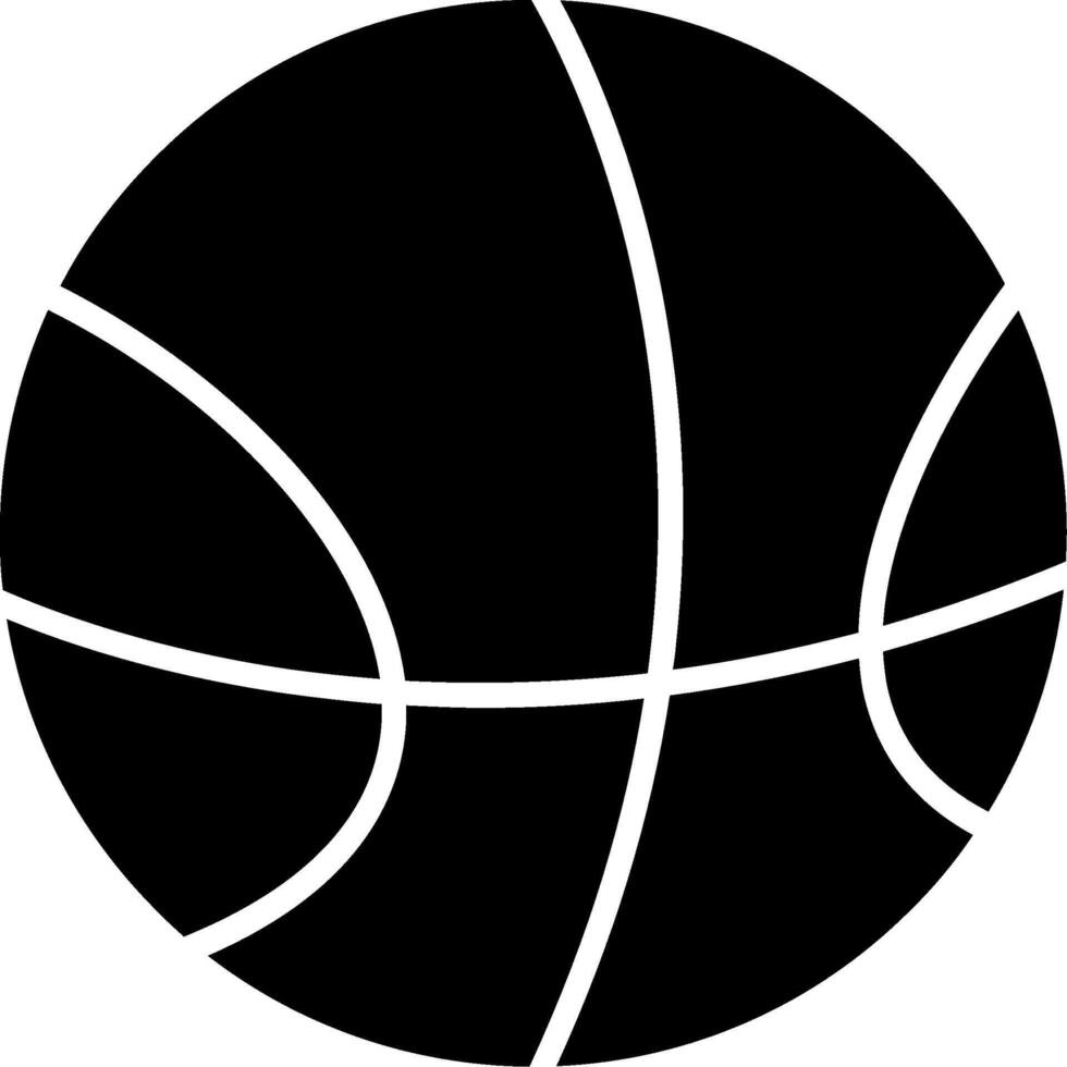 icona del glifo del basket vettore