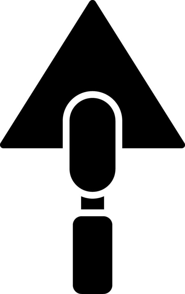 icona del glifo con cazzuola vettore