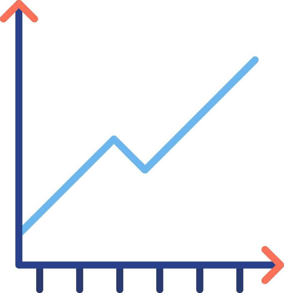 icona piatta del grafico vettore