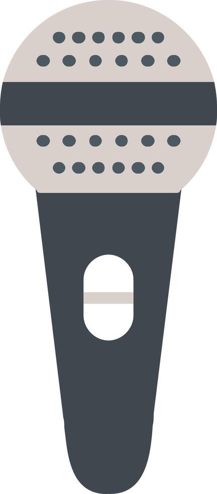 icona del microfono piatto vettore