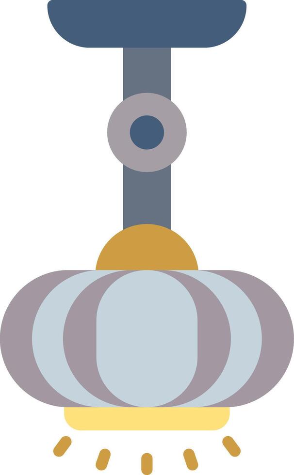 icona piatta della lampada vettore