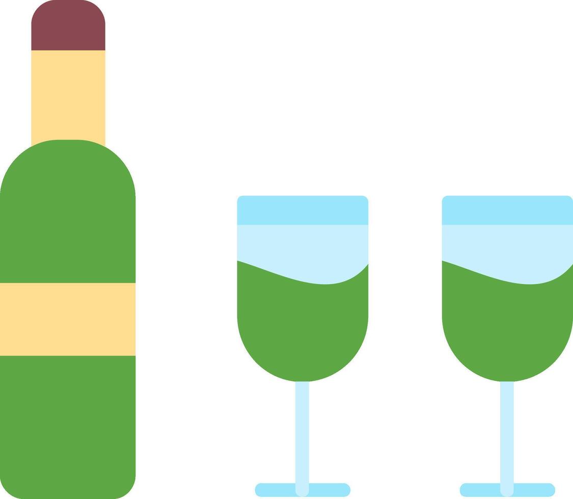 icona piatta del vino vettore