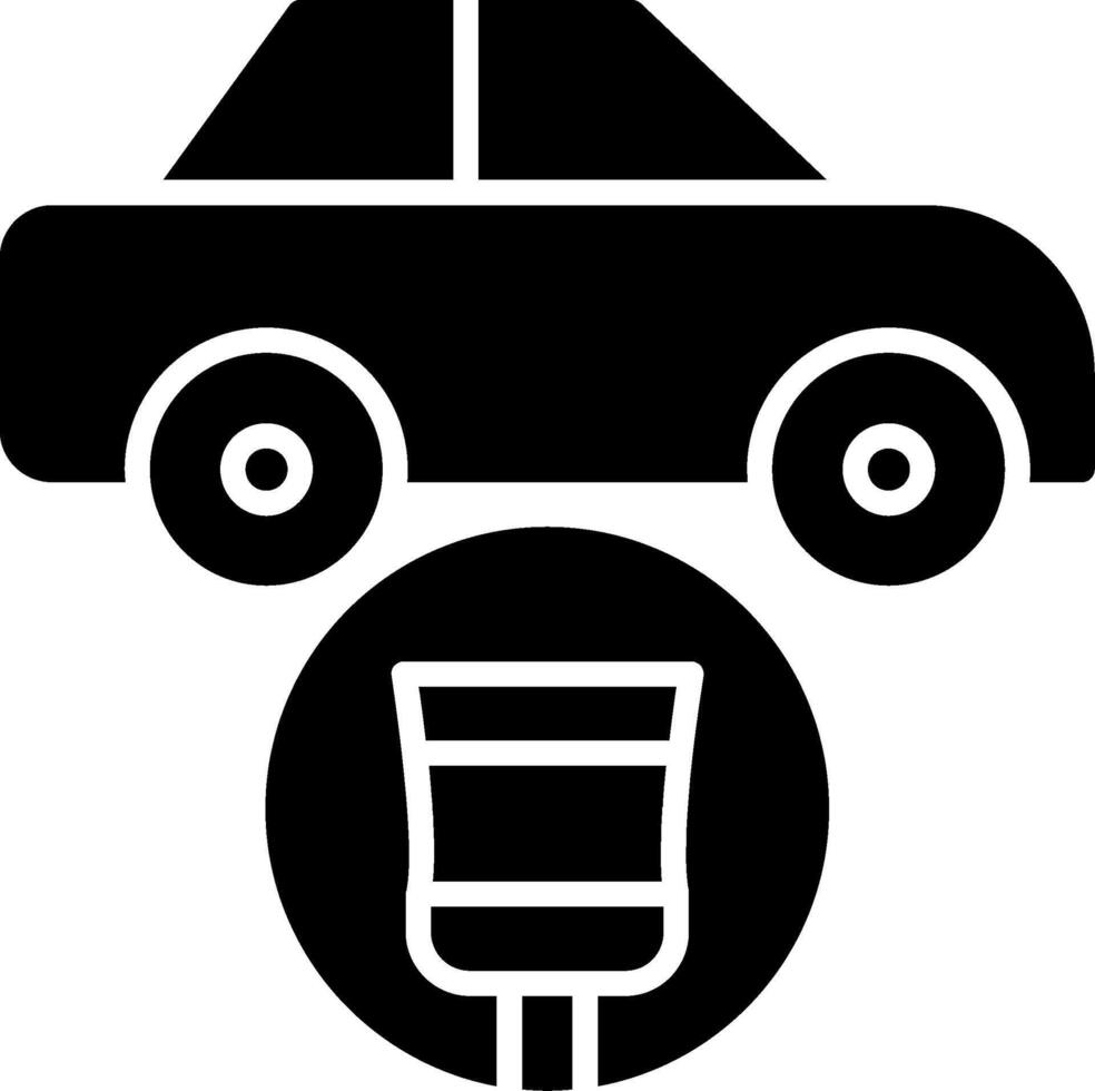 auto pittura glifo icona vettore