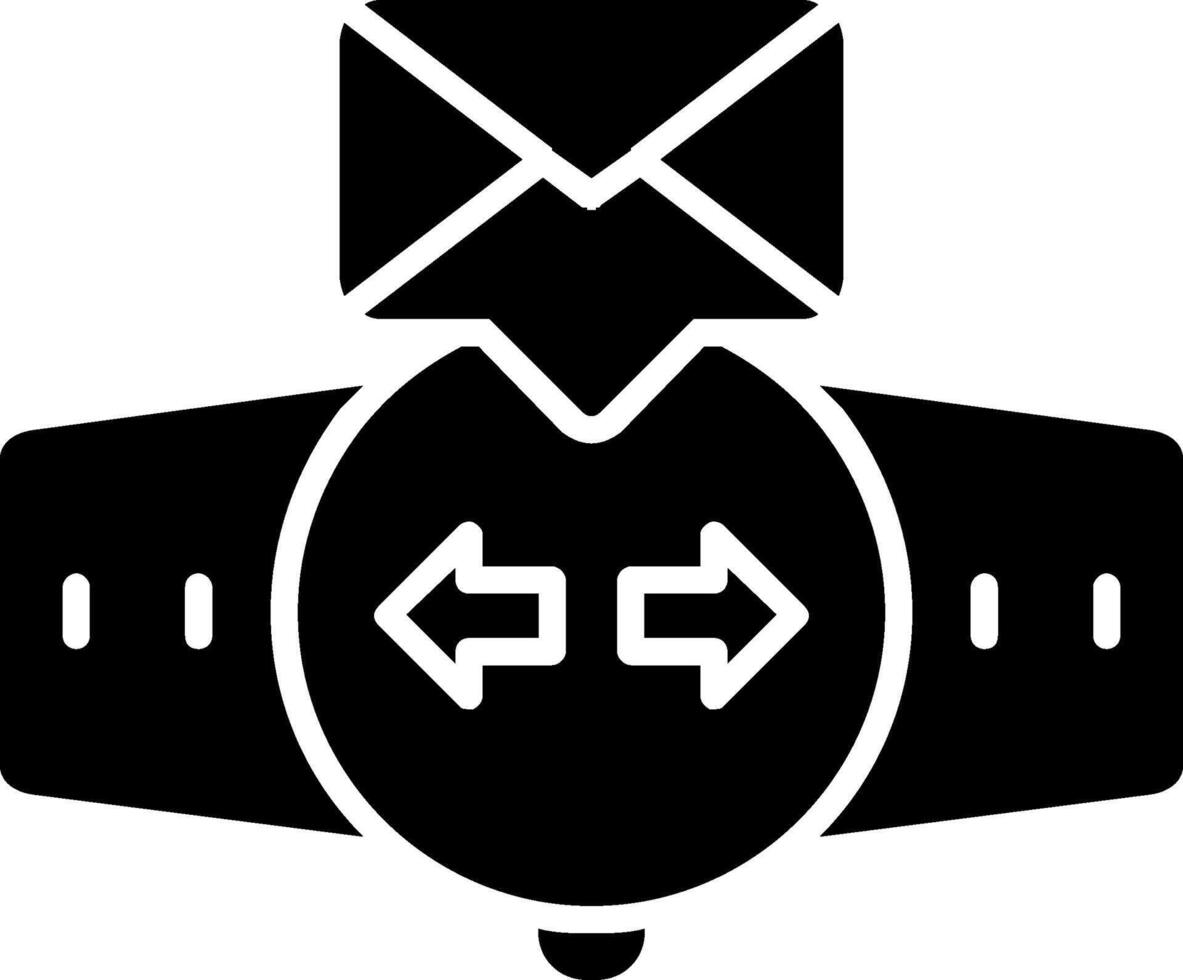 icona del glifo del messaggio vettore