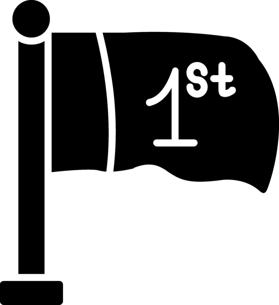 icona del glifo bandiera vettore