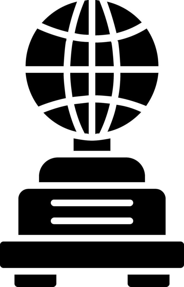 icona del glifo del globo vettore