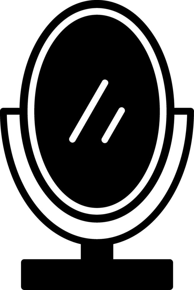 icona del glifo con specchio vettore