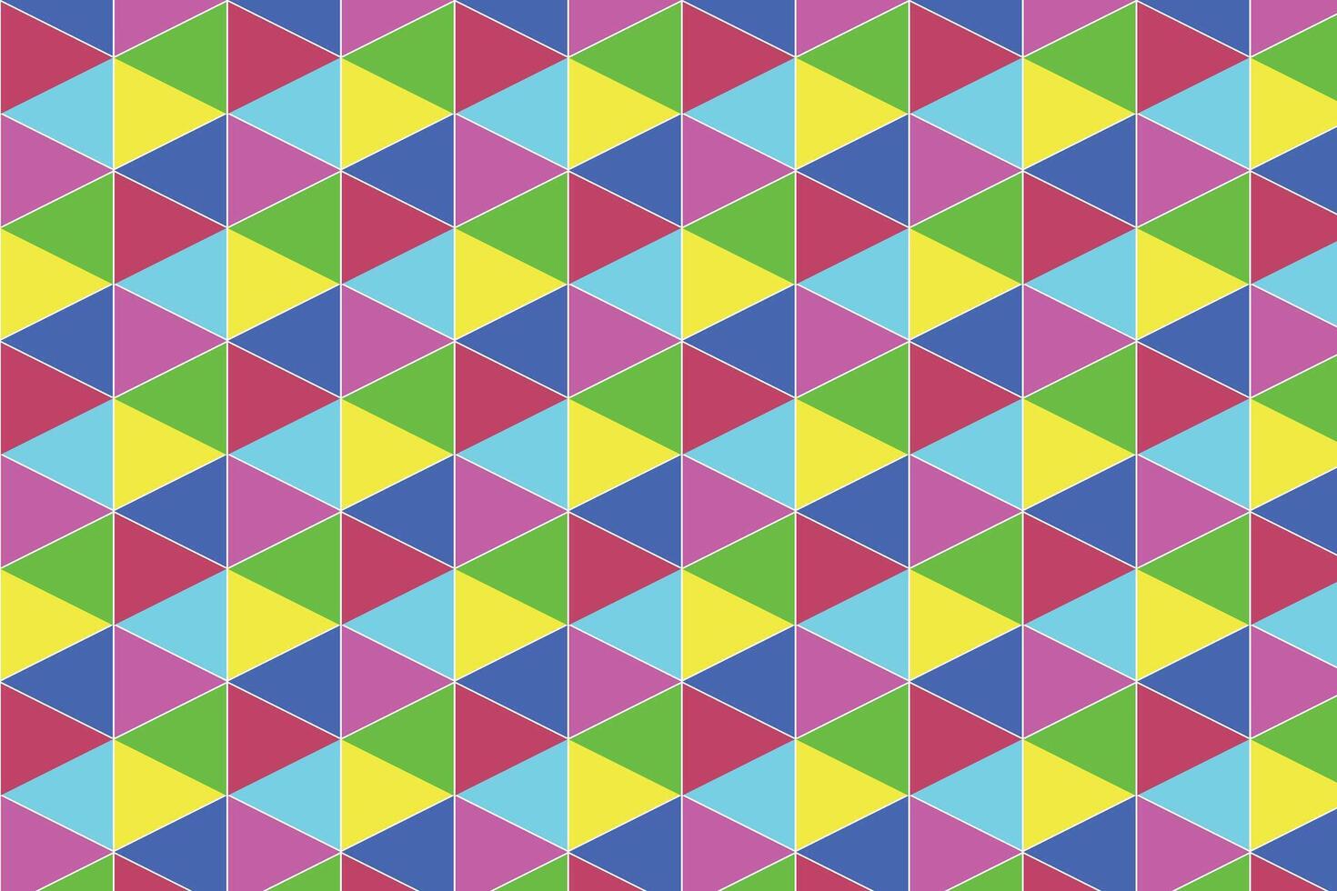 moderno senza soluzione di continuità colorato geometria triangolo modello, colore astratto geometrico sfondo, cuscino multicolore Stampa vettore