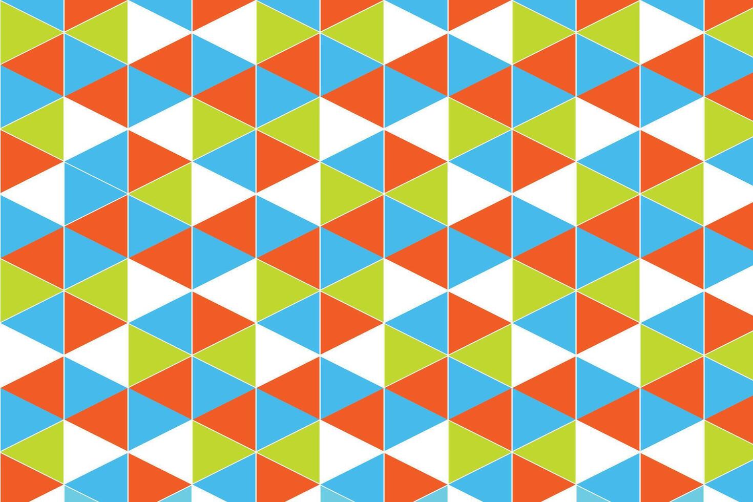 moderno senza soluzione di continuità colorato geometria triangolo modello, colore astratto geometrico sfondo, cuscino multicolore Stampa vettore