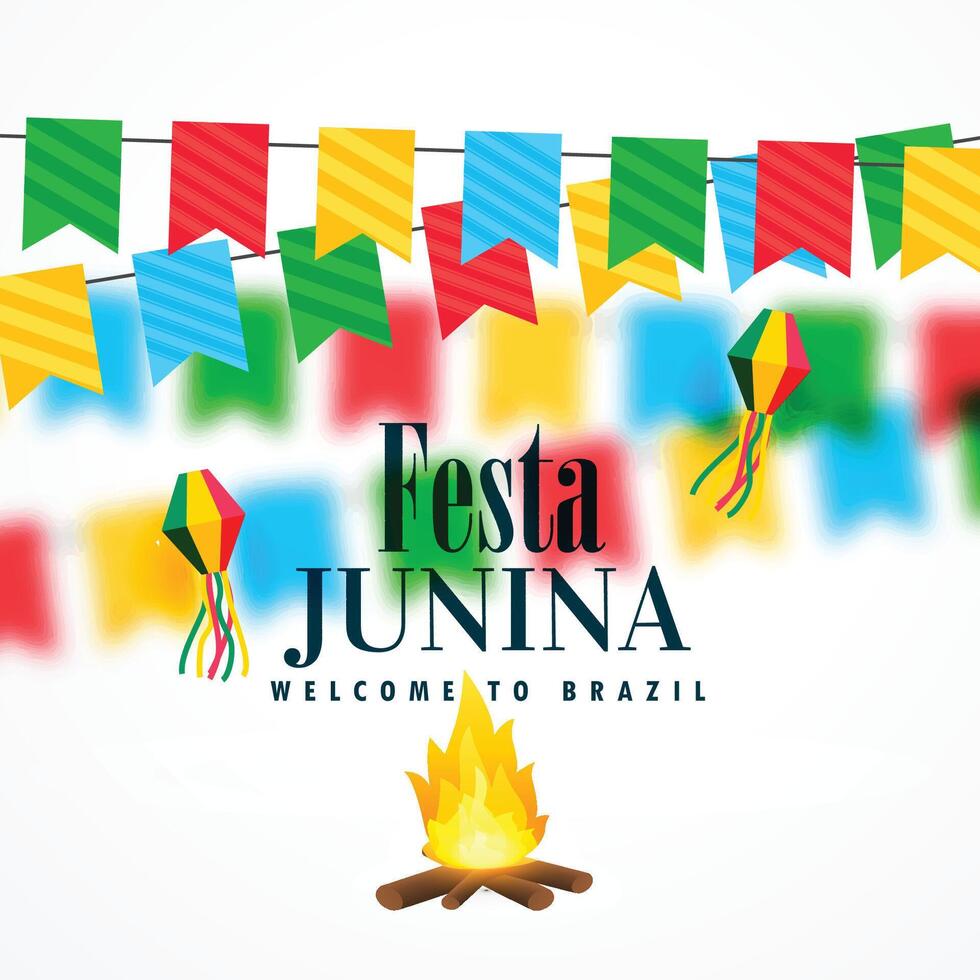 brasile giugno Festival di festa junina celebrazione vettore