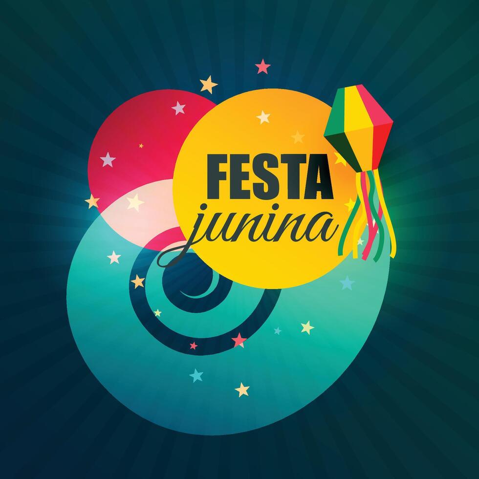 brasiliano giugno parte Festival di festa junina vettore