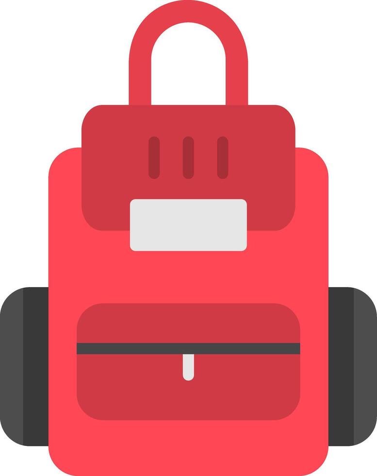 icona della borsa piatta vettore