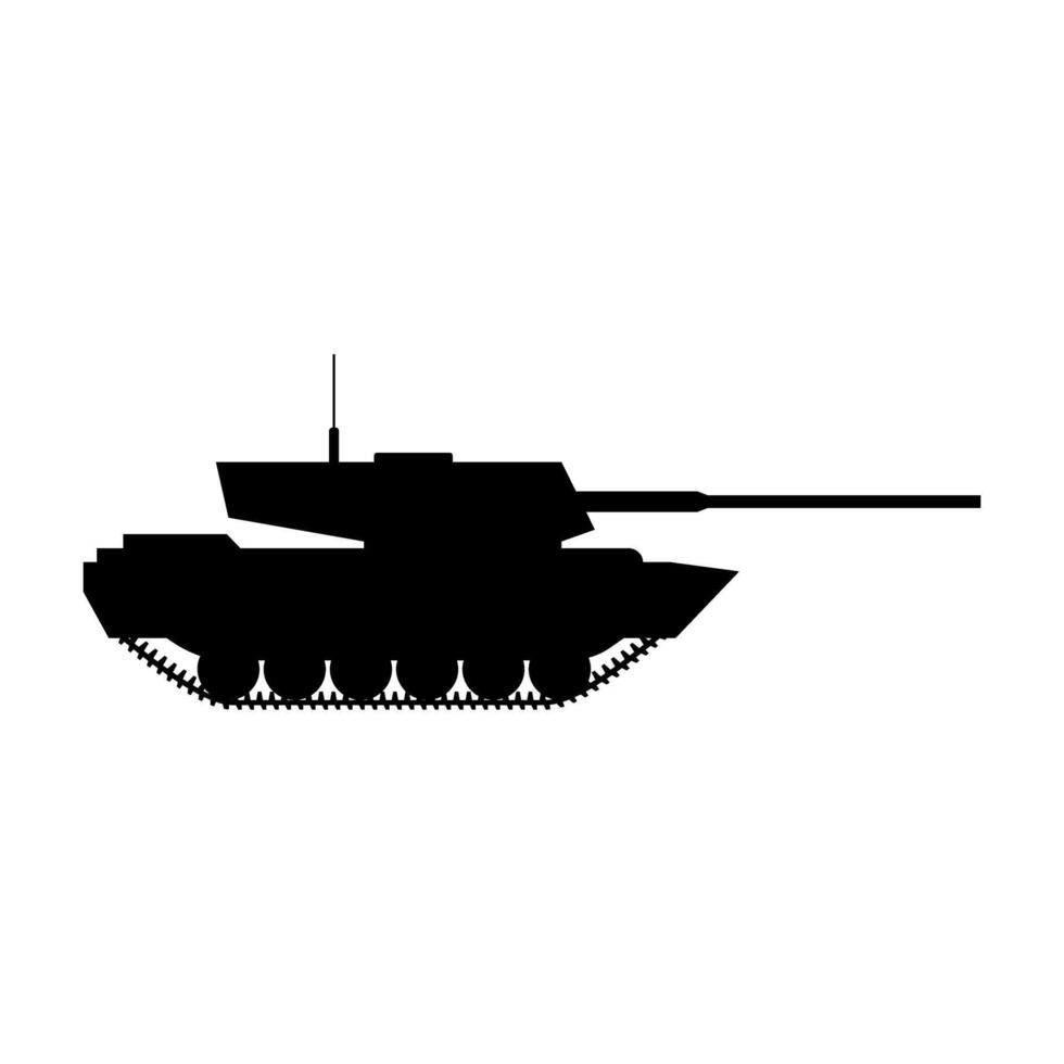 serbatoio icona. blindato veicoli illustrazione cartello. guerra simbolo. arma logo. vettore