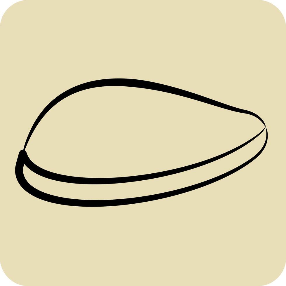 icona pollo Seno. relazionato per salutare cibo simbolo. mano disegnato stile. semplice design illustrazione vettore