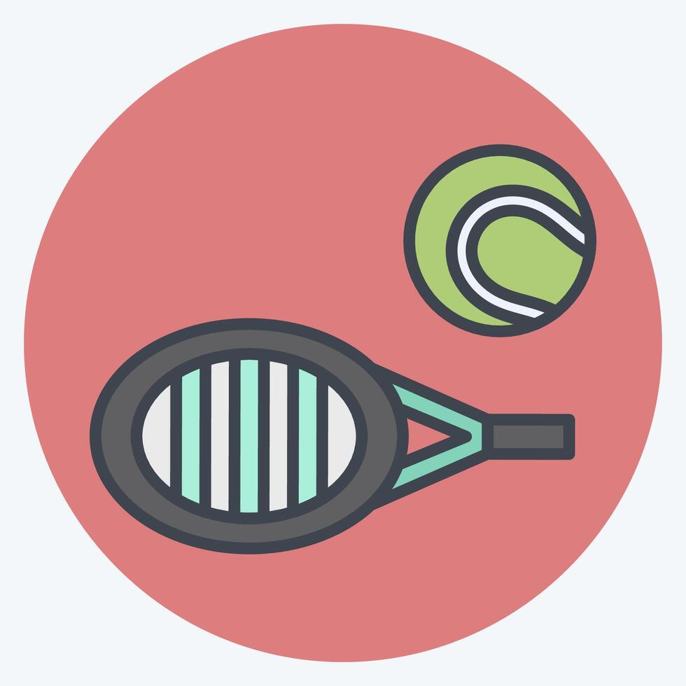 icona rimbalzo 2. relazionato per tennis gli sport simbolo. colore compagno stile. semplice design illustrazione vettore