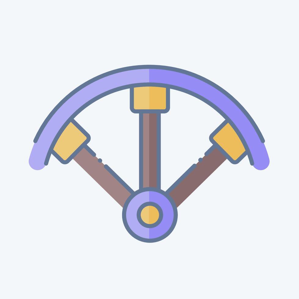 icona elica guardie ✔. relazionato per fuco simbolo. scarabocchio stile. semplice design illustrazione vettore