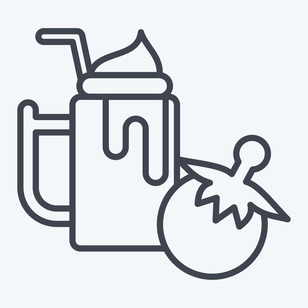 icona pomodoro. relazionato per salutare cibo simbolo. linea stile. semplice design illustrazione vettore
