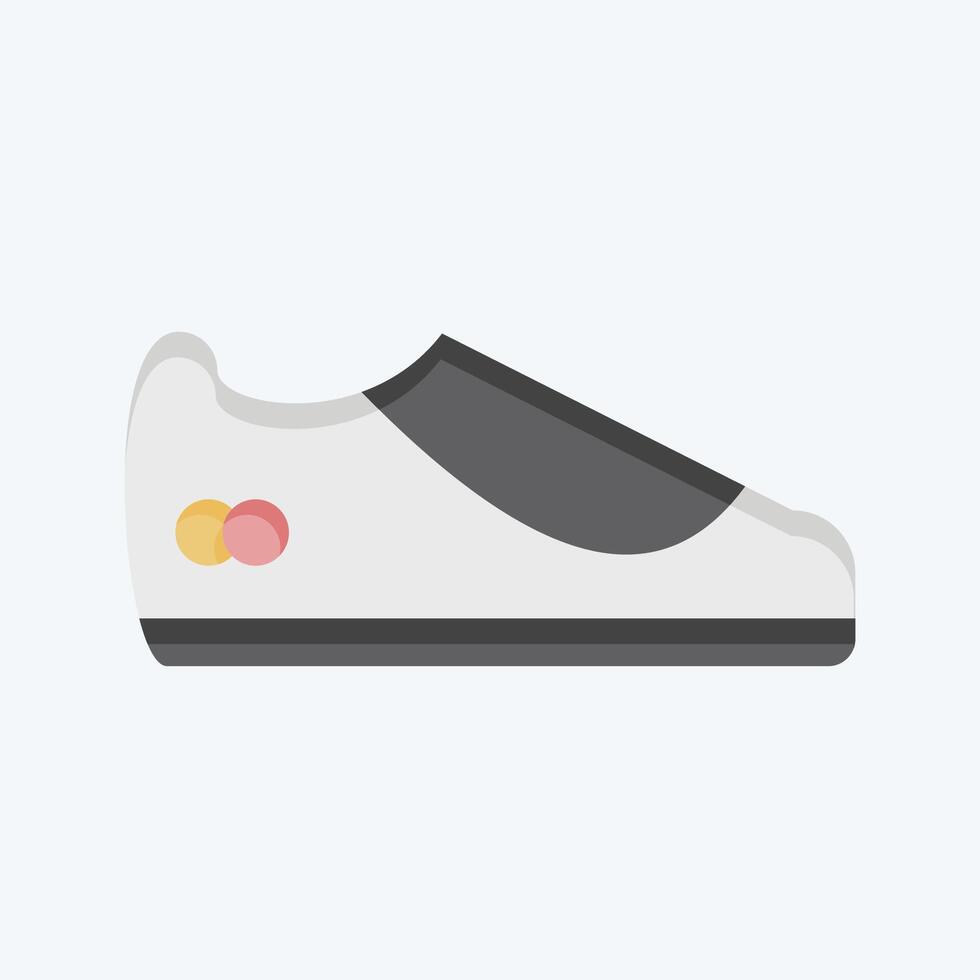 icona scarpa. relazionato per tennis gli sport simbolo. piatto stile. semplice design illustrazione vettore