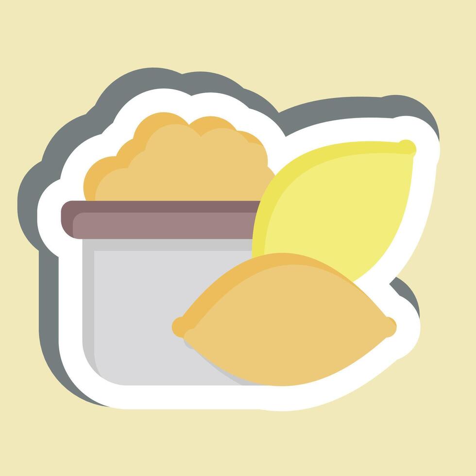 etichetta patate dolci. relazionato per salutare cibo simbolo. semplice design illustrazione vettore