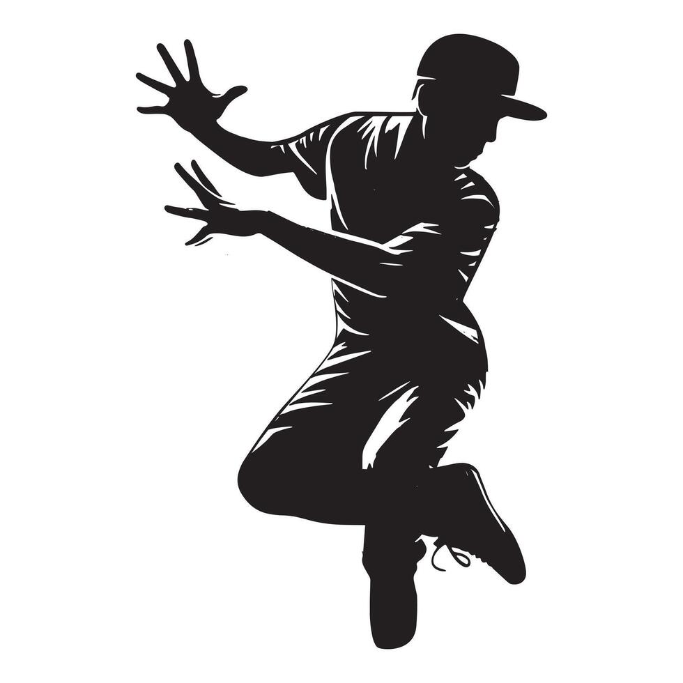 lirico danza silhouette illustrazione vettore