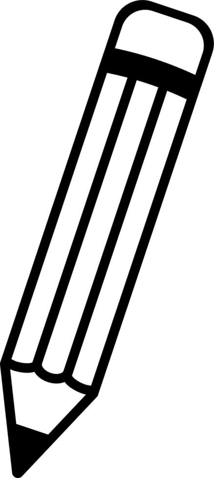 illustrazione silhouette di matita vettore