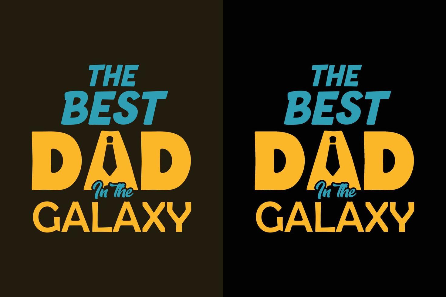 il miglior papà nelle citazioni di design della maglietta della festa del papà della galassia vettore