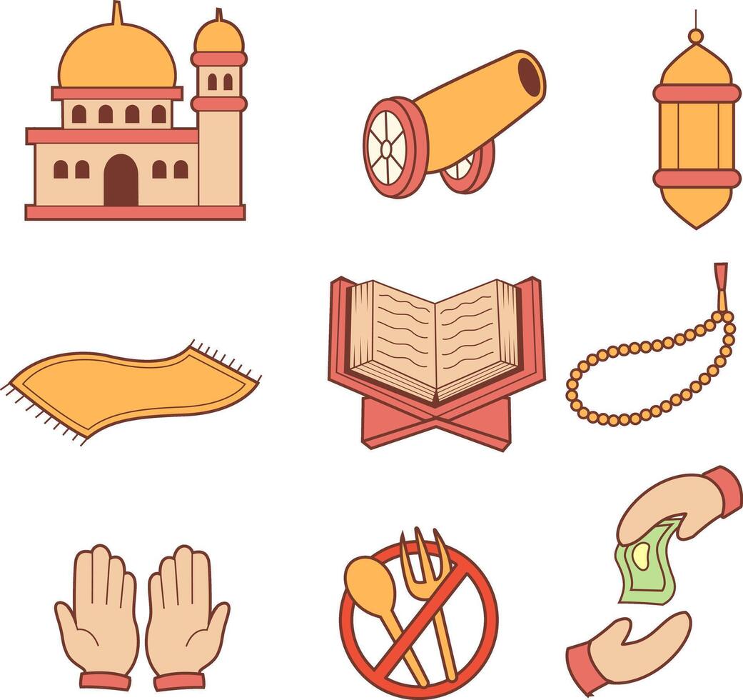 Ramadan icona design illustrazione vettore