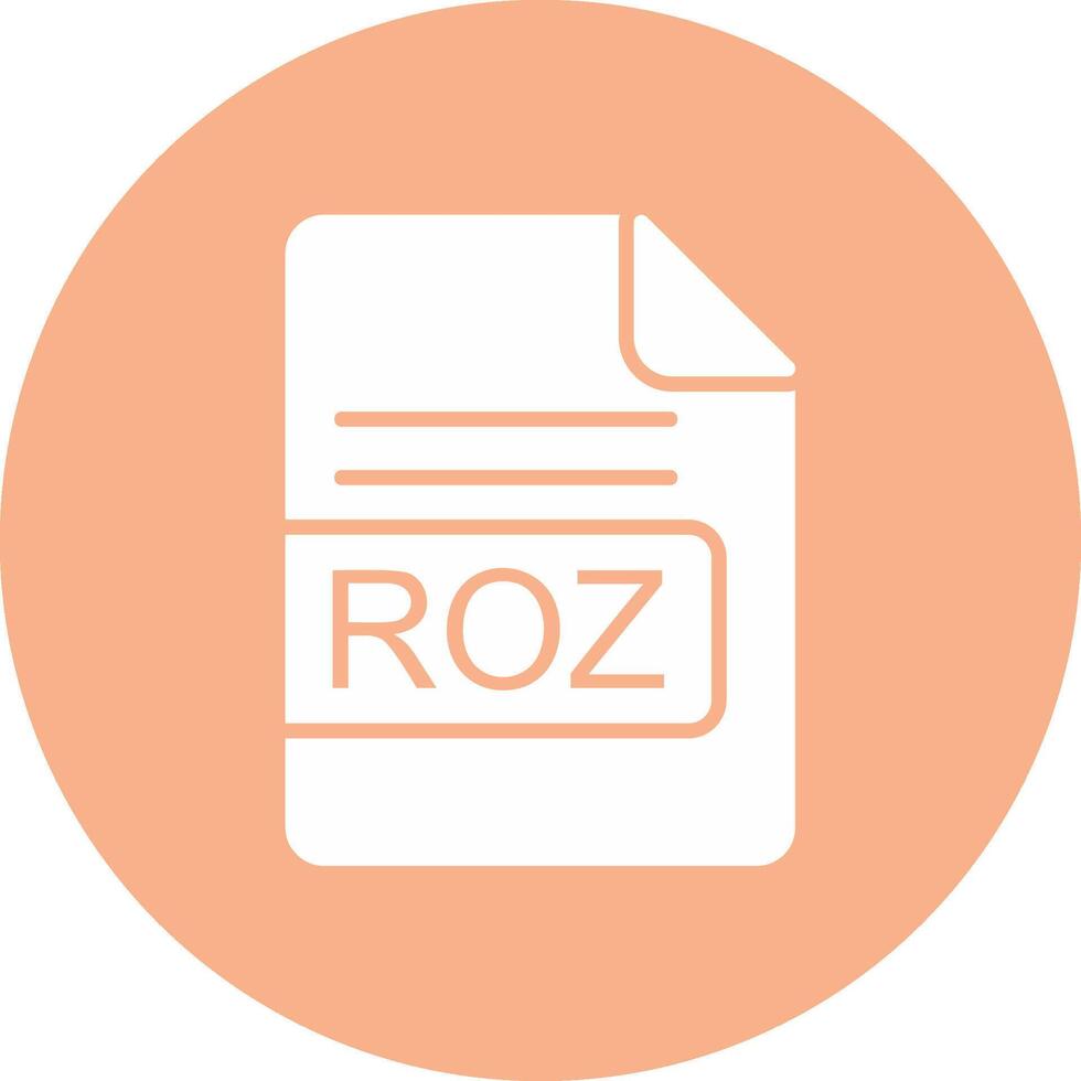 roz file formato glifo Multi cerchio icona vettore