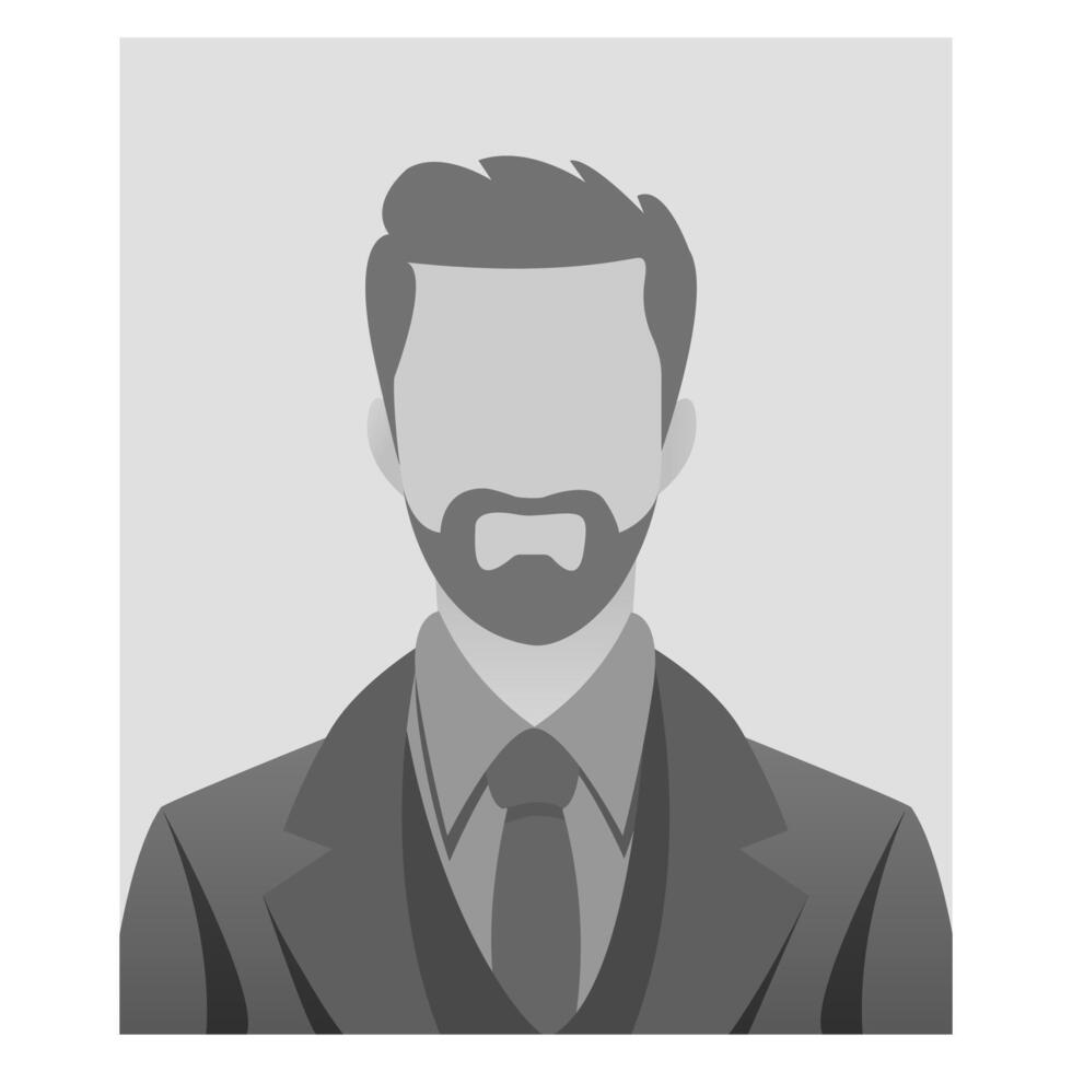 predefinito avatar profilo icona. grigio foto segnaposto. in scala di grigi avatar, utente profilo, persona icona, silhouette, profilo immagine per sconosciuto o anonimo individui. vettore