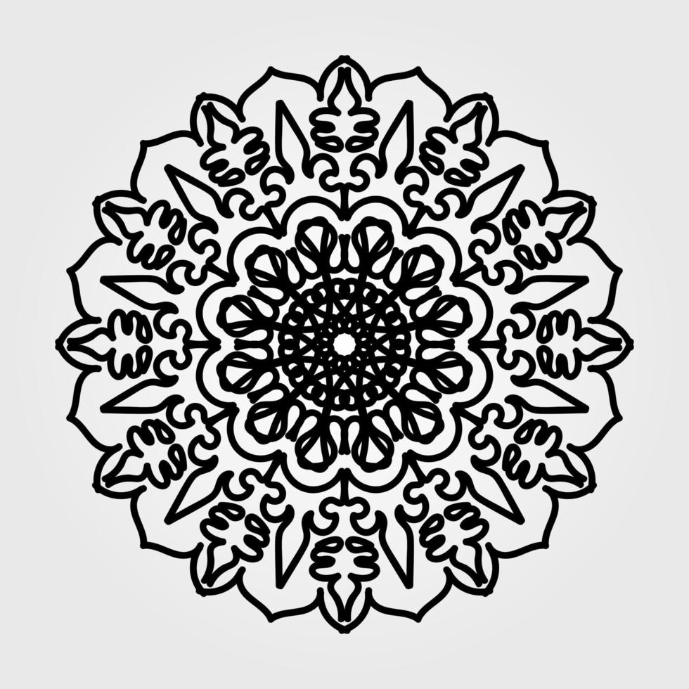 elementi di decorazione d'arte mandala modello circolare vettore