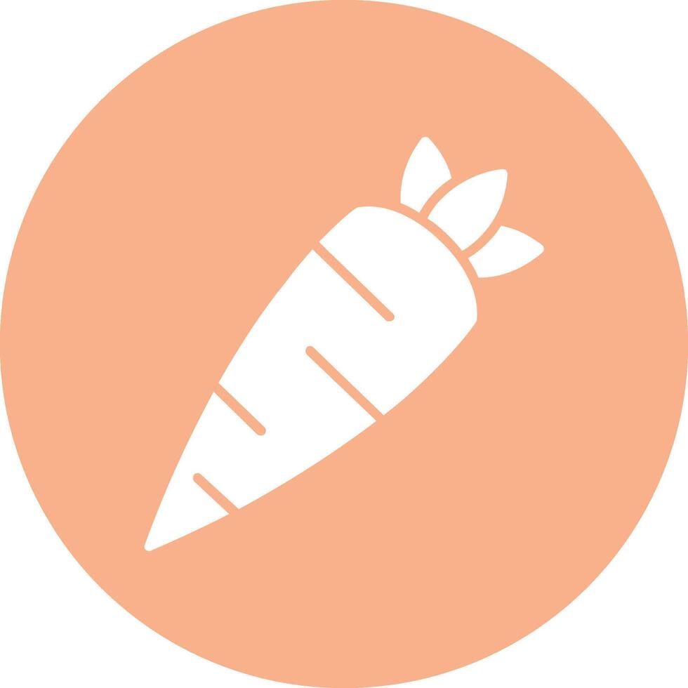 carota glifo Multi cerchio icona vettore