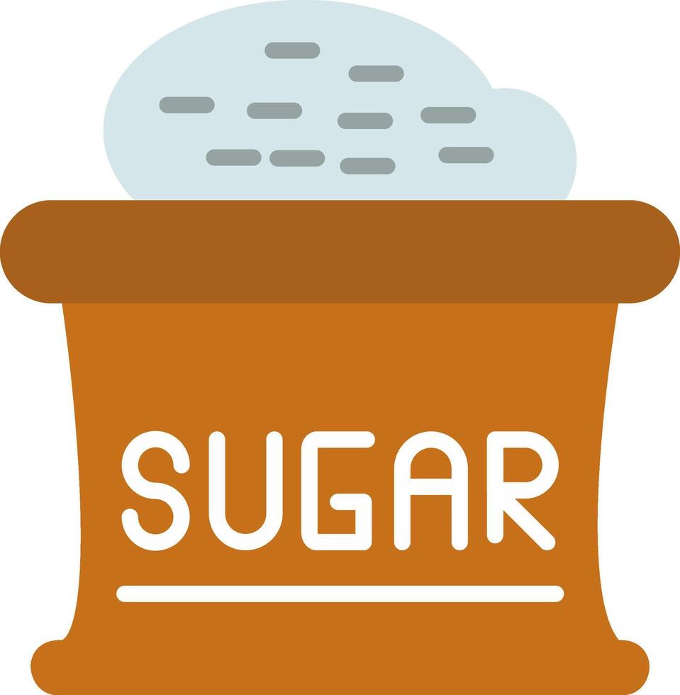 zucchero piatto icona design vettore
