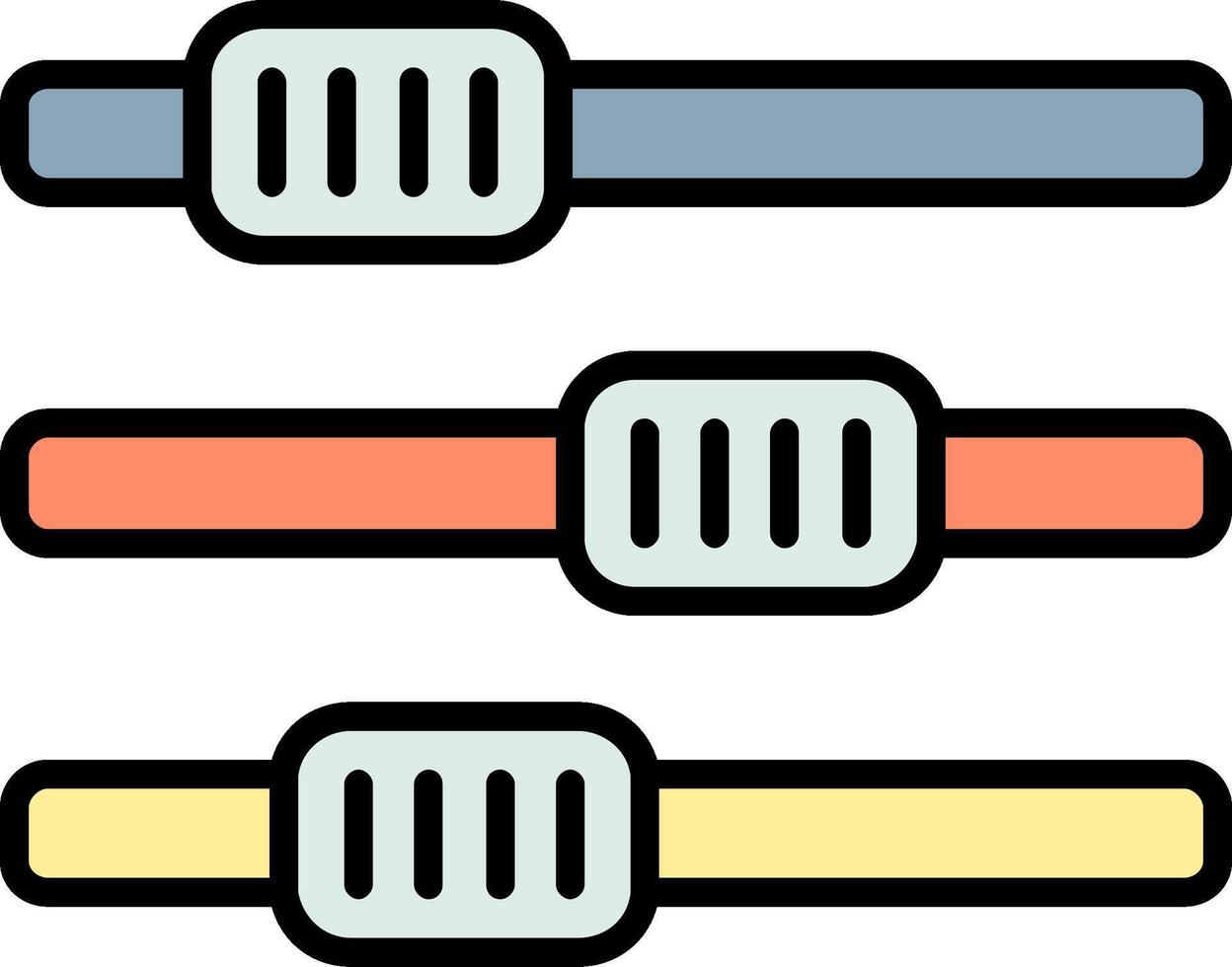 impostazioni linea pieno icona vettore