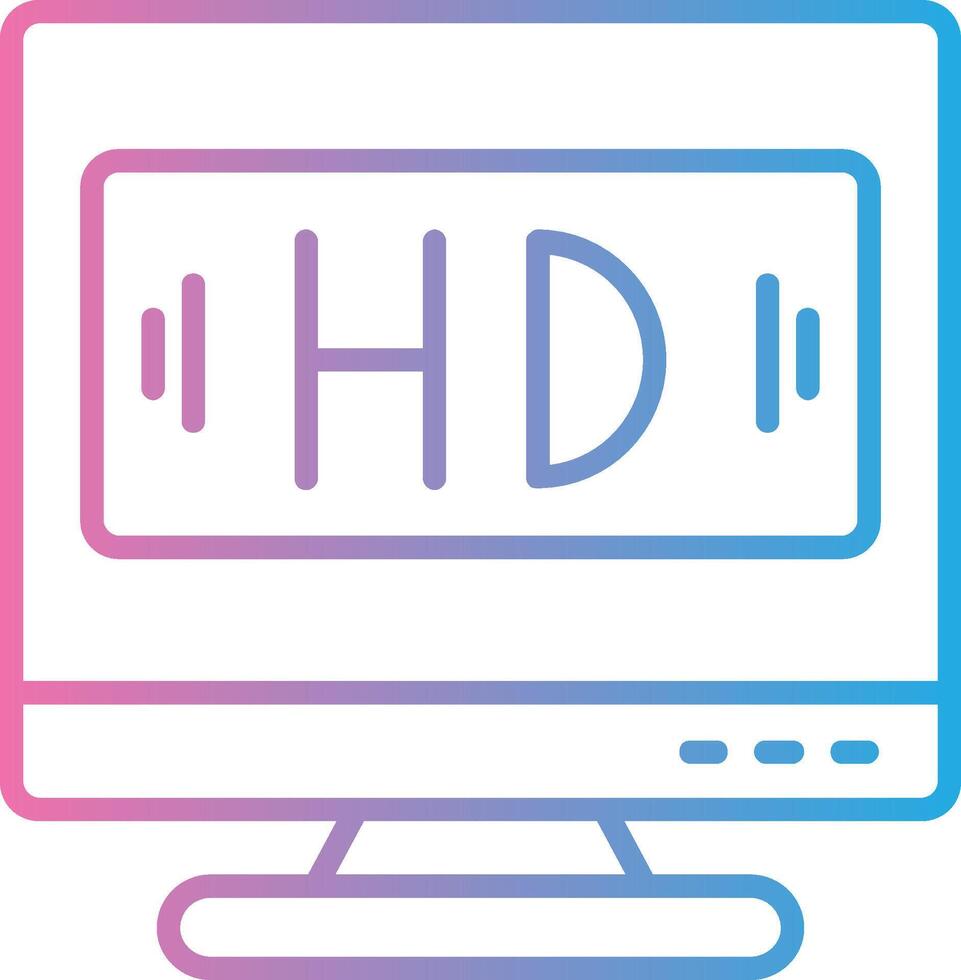HD linea pendenza icona design vettore
