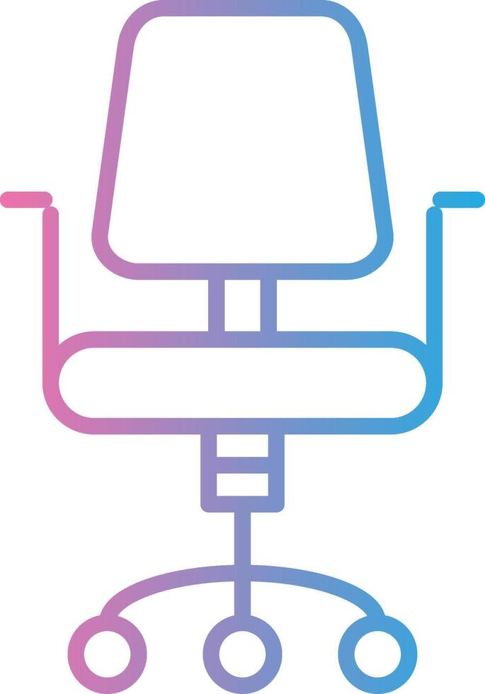 sedia linea pendenza icona design vettore
