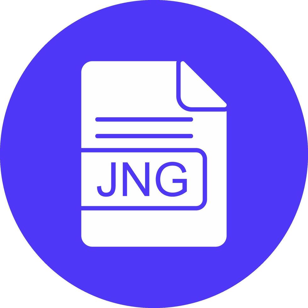 jng file formato glifo Multi cerchio icona vettore