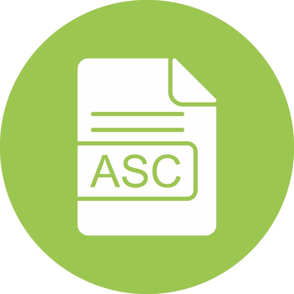 asc file formato glifo Multi cerchio icona vettore