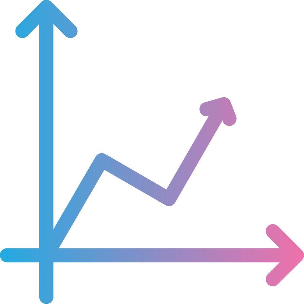 grafico glifo pendenza icona design vettore