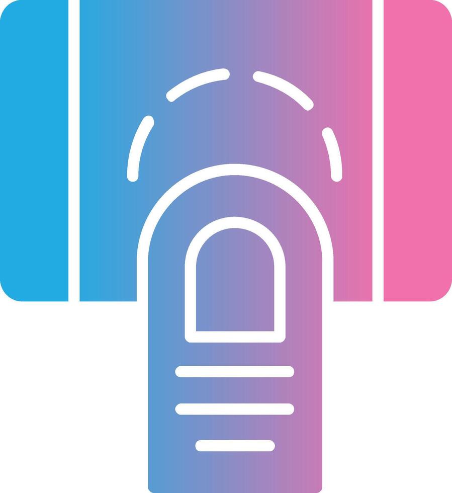 smartphone glifo pendenza icona design vettore