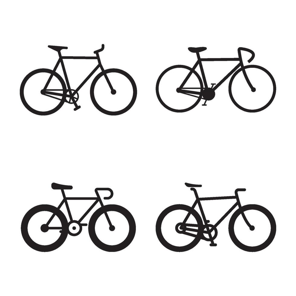 bicicletta icona design vettore