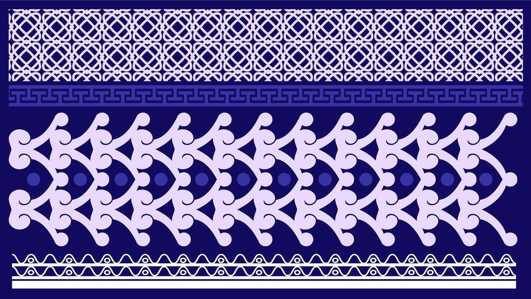 sfondo etnico stile colorato senza soluzione di continuità confine. tribale decorativo nastro polinesiano tribale azteco modello per t camicia, pantaloni, tessuto, sfondo, carta modello, involucro carta, tappeto, tessile, coperchio. vettore