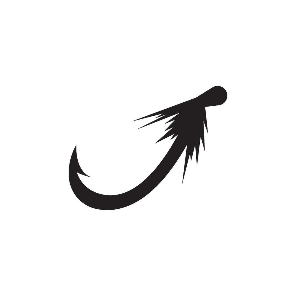 pesca gancio logo icona illustrazione design vettore