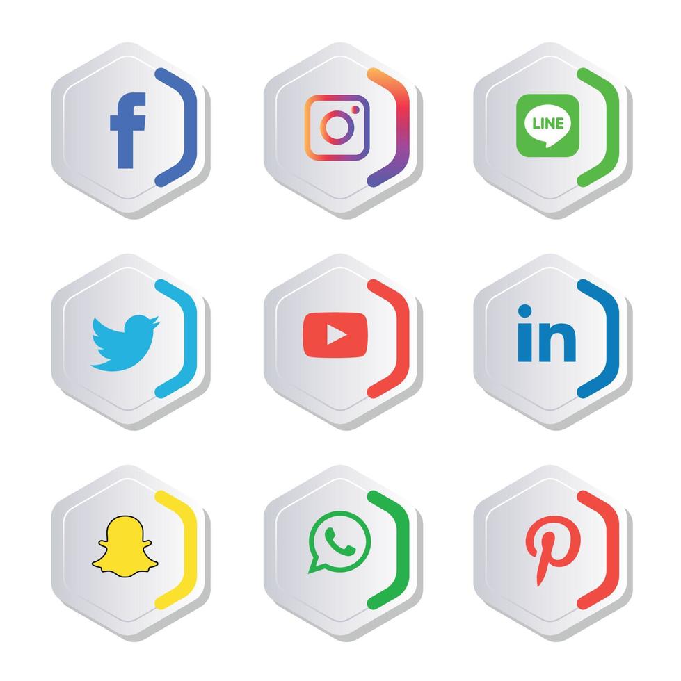 social media icone piatte tecnologia, rete. sfondo gruppo faccina sorridente vendita. condividi, mi piace, illustrazione vettoriale twitter, youtube, whatsapp, snapchat, facebook, instagram, tiktok, tok